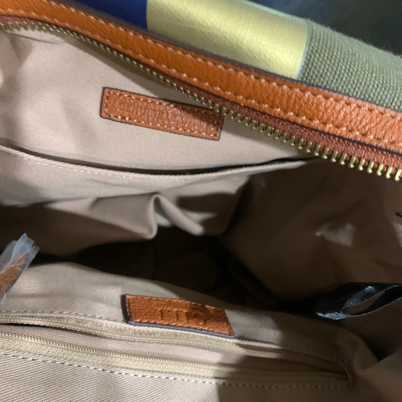 G.i.l.i. GOt It Love it -Army green canvas back pack - Picture 10 of 14